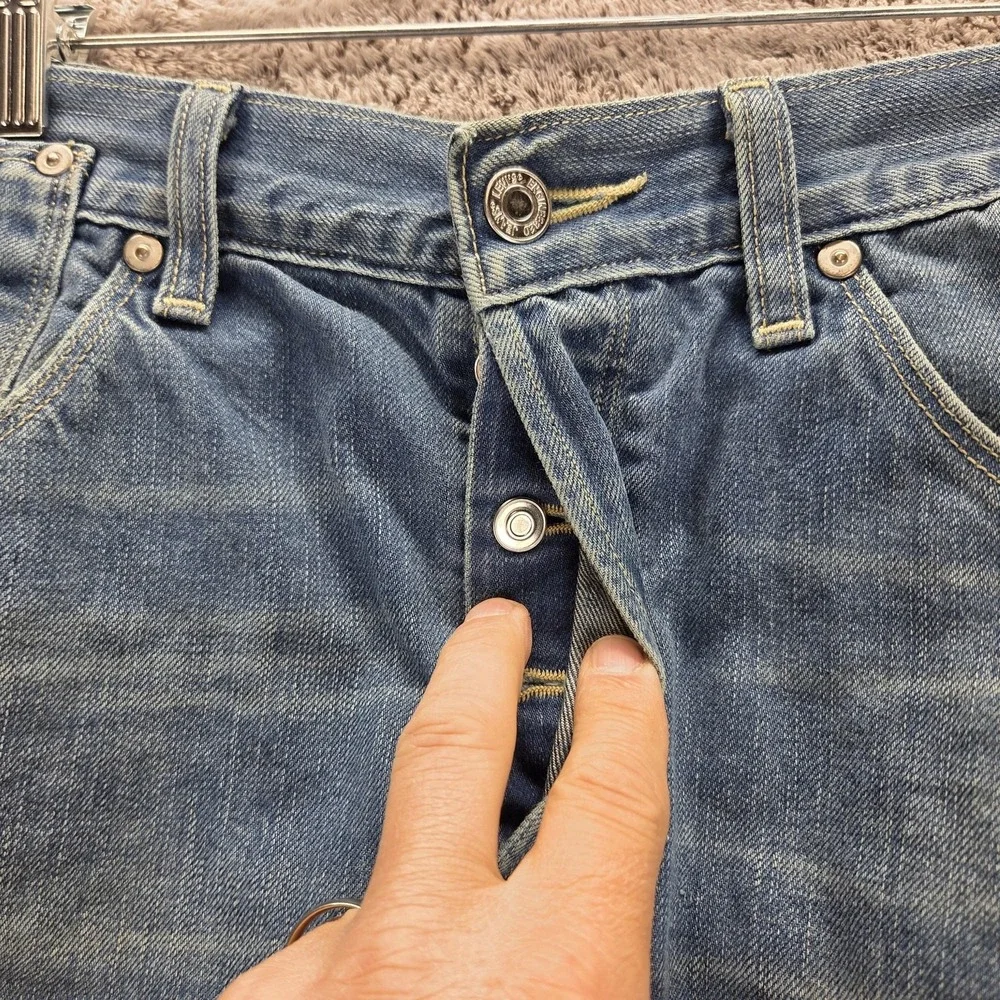 Vintage Levis Engineered Jeans Mens 33x34 Blue Twisted Buckle Back One Pocket